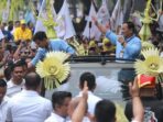 Prabowo-Gibran Terlihat Diarak ke KPU dalam Kendaraan Maung