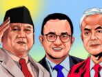 Pertarungan antara Ganjar, Anies, dan Prabowo