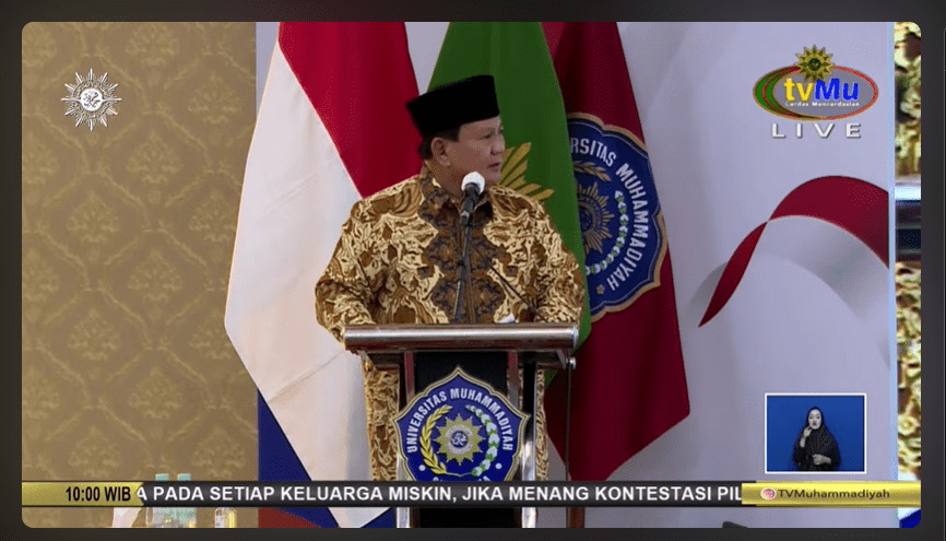 Visi dan Harapan Kepemimpinan Prabowo Subianto di Muhammadiyah