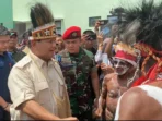 Prabowo Subianto memberikan sumbangan sebesar Rp 5 miliar untuk masyarakat Kamoro di Mimika