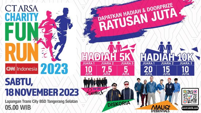 Pecahkan Rekor! Acara Amal Fun Run CT ARSA 2023 Sedang Berlangsung Sekarang