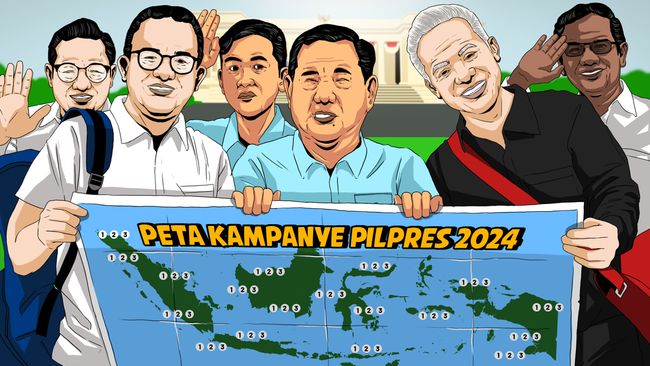 Pecah! Inilah Kampanye Hari Pertama Anies, Prabowo & Ganjar