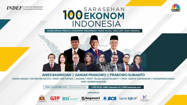 100 Ekonom Dihadapkan pada Sarasehan 2023, Capres-Cawapres Bersedia Beradu Gagasan