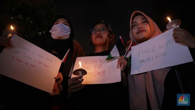 Gelar Doa Bersama di Kedubes Palestina untuk Menunjukkan Solidaritas Warga Indonesia