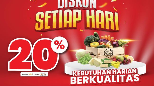 Diskon 20% Untuk Pembelian Daging dan Buah di Transmart Mulai Besok!