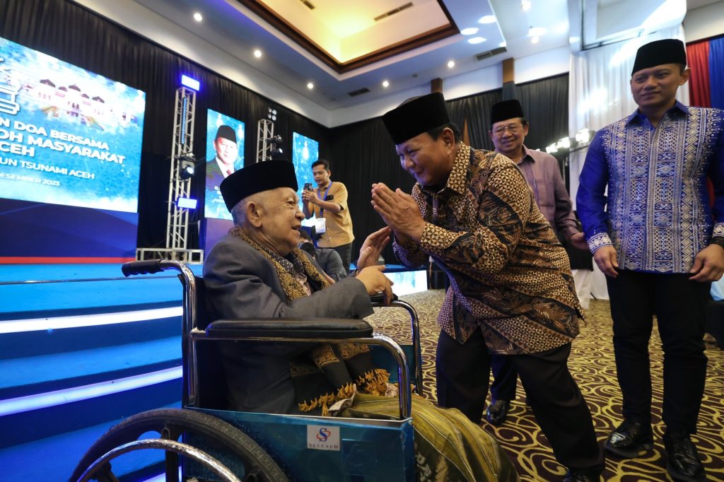 Prabowo: Saya Penuh Cinta dan Hormat kepada Rakyat Aceh