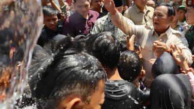 Prabowo Menghadiri Pembukaan Sumber Air Bersih