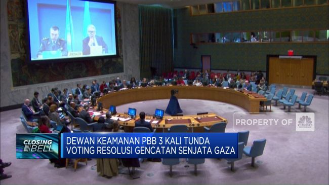 PBB Tunda Voting Resolusi Gencatan Senjata DK Sebanyak 3 Kali