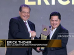 Erick Thohir Receives Best Leader Award for Spearheading SOE Transformation