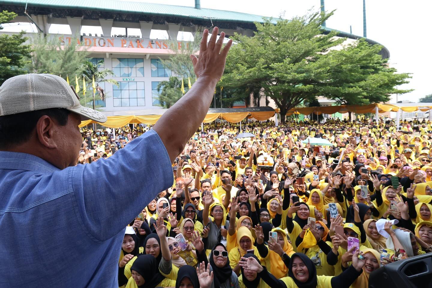 Prabowo Subianto Ajak Kader Golkar Berjuang untuk Kemenangan Pemilu 2024 dengan Program Makan Siang Gratis