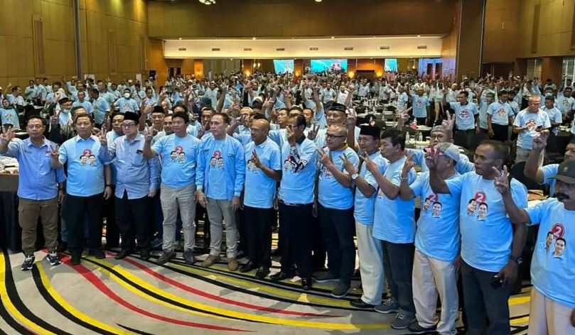 700 Purnawirawan Polri Jatim Deklarasikan Dukungan untuk Prabowo-Gibran