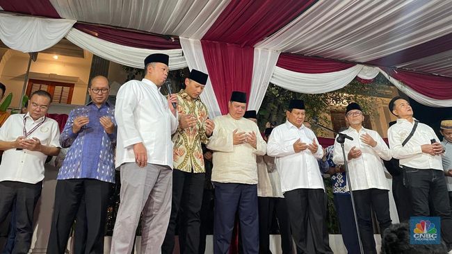 Prabowo Menyampaikan Pidato Kemenangan dan Mengucapkan Takbir Sebanyak 3 Kali