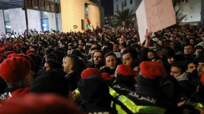 Konflik Terjadi di Yordania Akibat Demo Bela Palestina