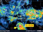 Wilayah Indonesia Diprediksi akan Diguyur Hujan Lebat Akibat Badai Siklon Tropis Olga