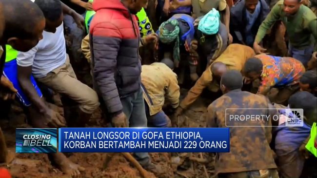 Bertambah Menjadi 229 Orang, Korban Longsor di Gofa Ethiopia