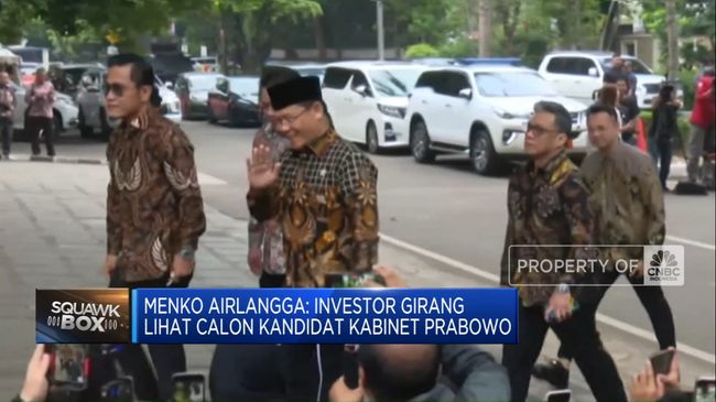 Airlangga Mengklaim Investor Senang dengan Calon Menteri Prabowo