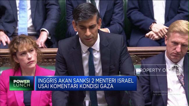 Inggris Akan Memberlakukan Sanksi kepada 2 Menteri Israel terkait Kondisi di Gaza